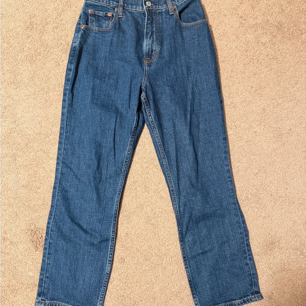 Abercrombie ankle straight jeans